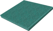 Резиновая плитка 500х500х45 мм, зеленая