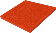 Резиновая плитка 500х500х10 мм, красная
