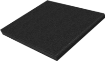 Резиновая плитка 500x500x10 мм, черная