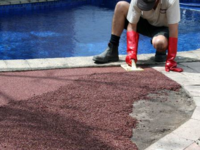 Бесшовное резиновое покрытие укладка Бесшовное резиновое покрытие укладываем