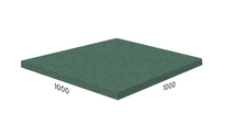 Rubblex Standart 1000x1000x10 мм  резиновое покрытие, зеленое