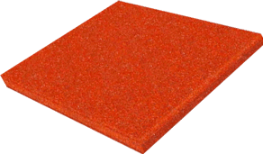 Резиновая плитка 500х500х10 мм, красная