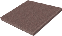 Резиновая плитка 500x500x30 мм, коричневая