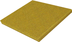 Резиновая плитка 500х500х20 мм, желтая