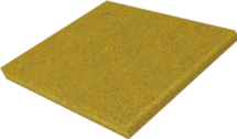Резиновая плитка 500х500х40 мм, желтая