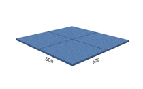 Rubblex Active 500x500x45 мм резиновое покрытие, сиреневое
